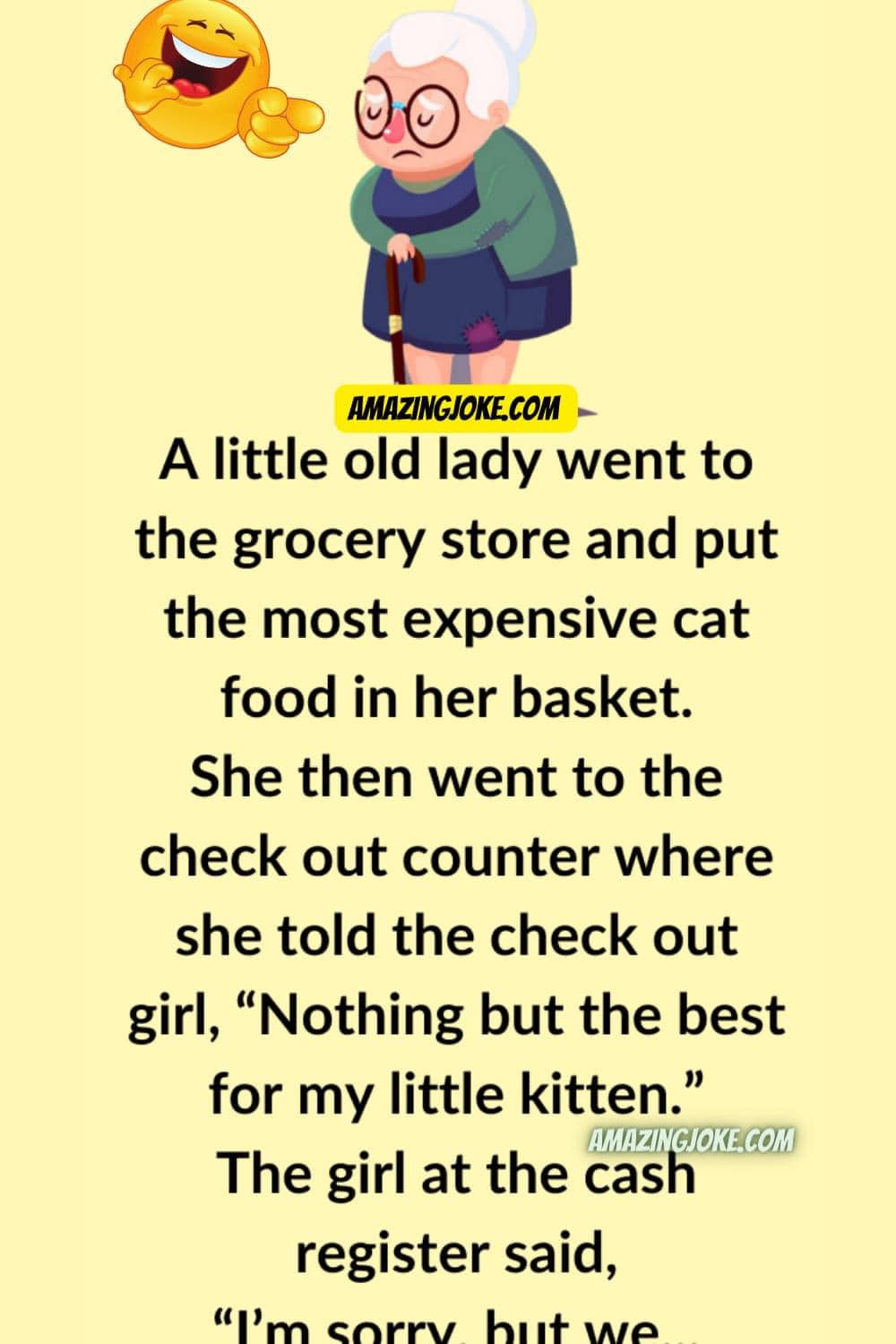 A little old lady went to the grocery store Usa News